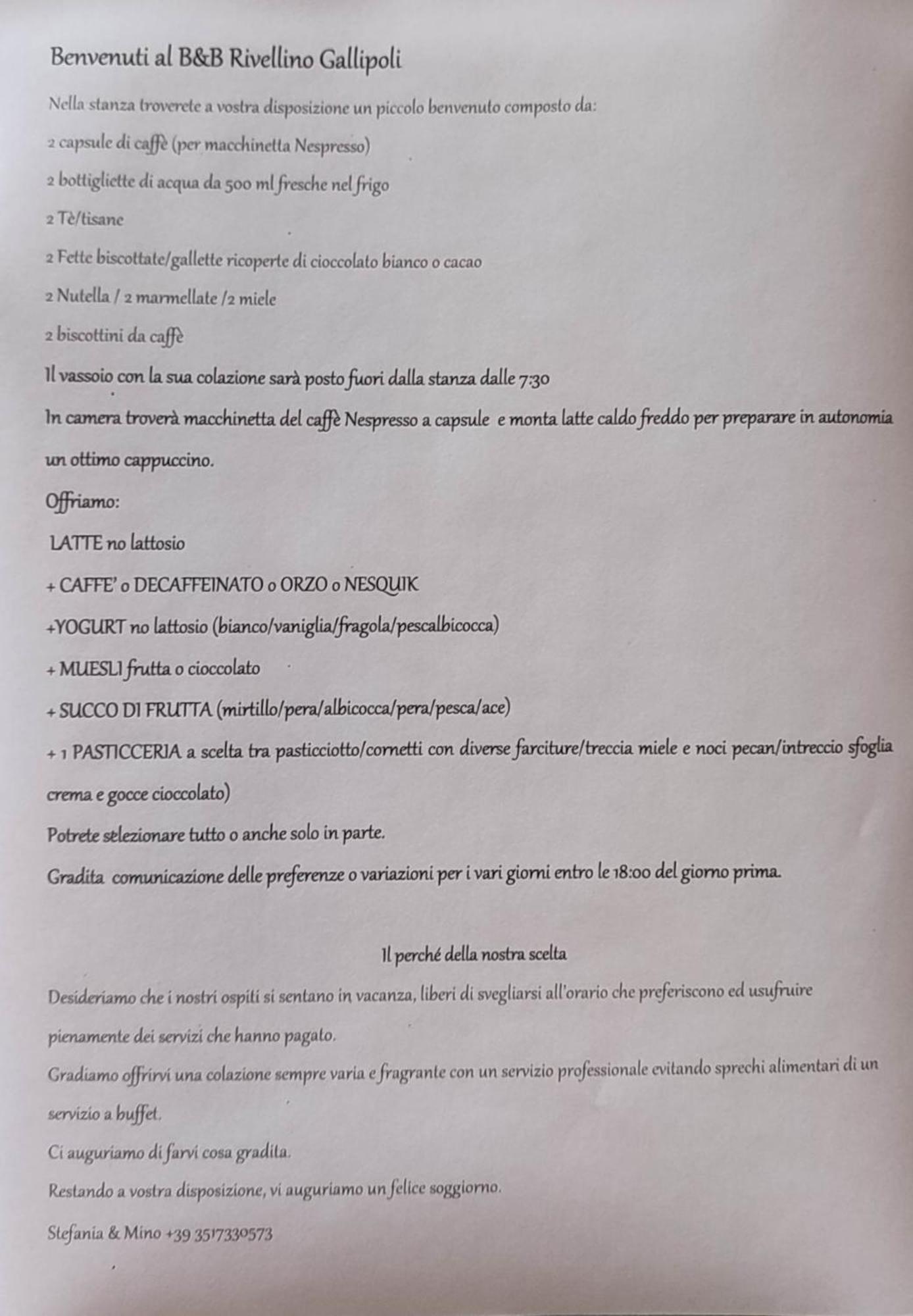 B&B Rivellino Gallipoli Εξωτερικό φωτογραφία